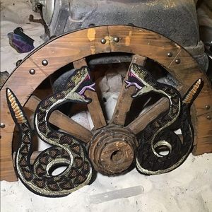 Diamondback rattlesnake snake full back patch set